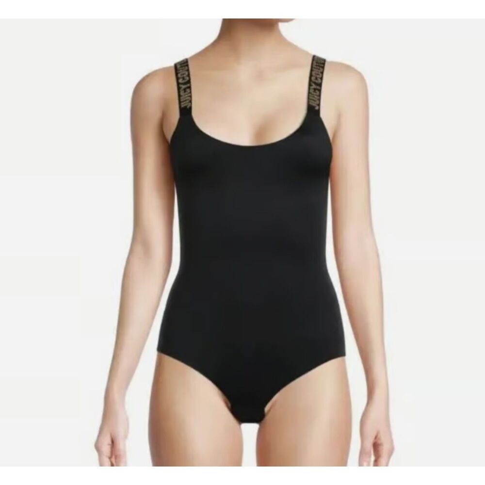 Juicy Couture Intimates Bodysuit with Gold Beaded Logo Adjustableβ Straps Size M
